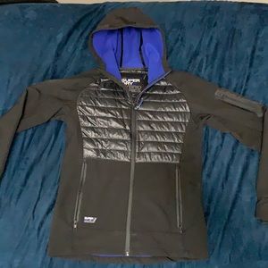 Super dry jacket, puffy plush tech